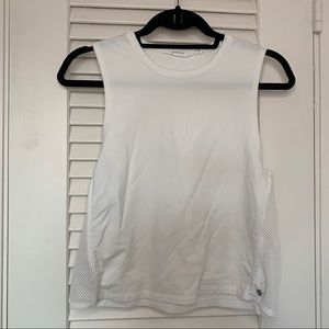 Athlete white tank mesh sides size XXS